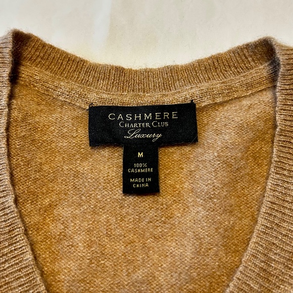 CASHMERE V-NECK PULLOVER SWEATER - Picture 2 of 3
